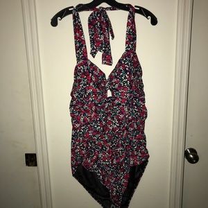 Cute floral one piece plus size bathing suits
